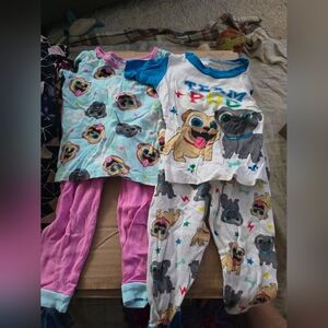 2 Pair, Puppy Dog Pals 2T Pajamas, Good Condition